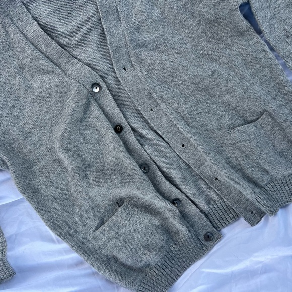 100% ALPACA WOOL HAND KNIT CARDIGAN - Picture 3 of 5